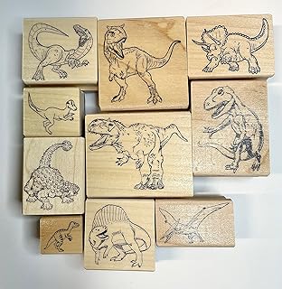 Dinosaur Rubber Stamp Set