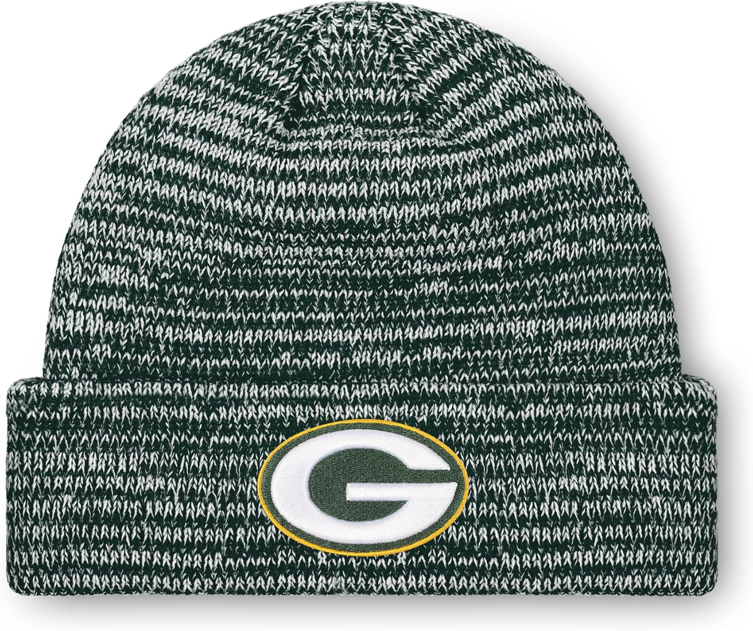 FOCO NFL Unisex-Adult Official Marled Cold Weather Cuffed Knit Beanie in Clear Holiday Ball Ornament - Image 2