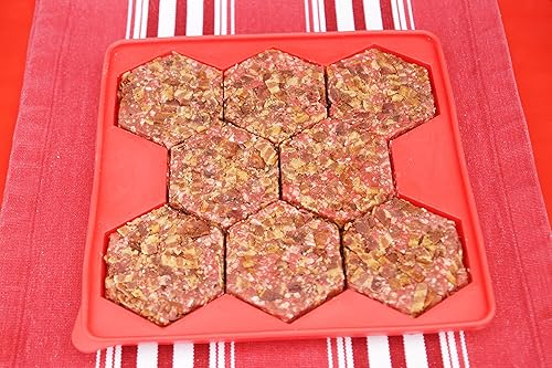 Miniatura 5 de ShapeStore Burger Master 8 en 1 prensa para hamburguesa innovadora para 8 hamburguesas rojo