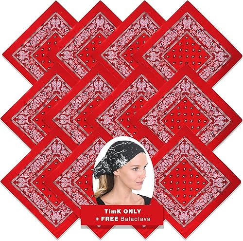 Paquete de 6, 12, 36 bandanas para hombres y mujeres, 100% algodón, color dorado, negro, blanco + 20 colores pañuelos para hombre