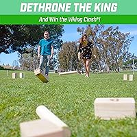 Vista 5 de GoSports Kubb Yard Game Set - Choose Regulation or Backyard - Kuub Viking Chess Outdoor Game