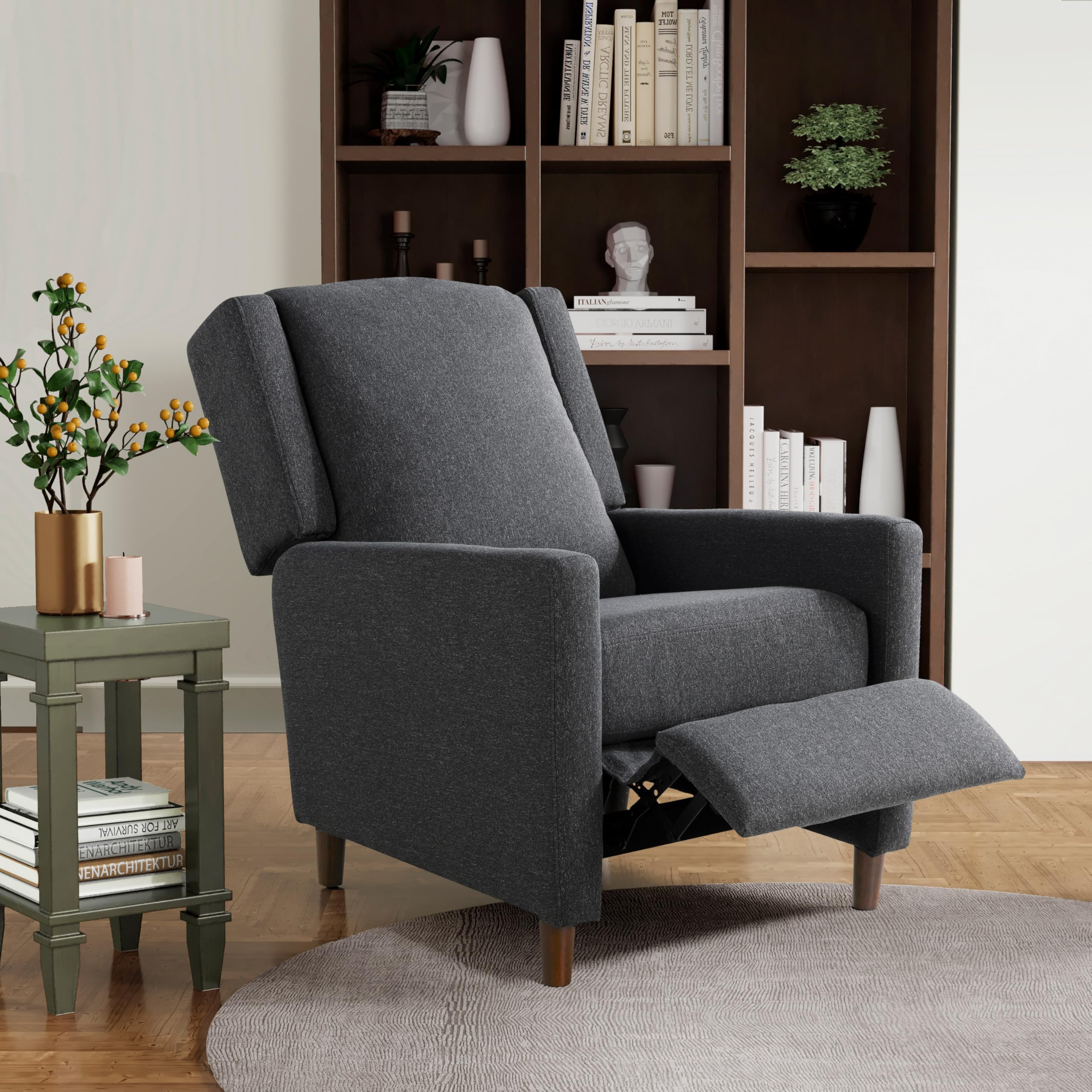 Clarence Recliner, 36.2 x 26 x 39.4, Charcoal