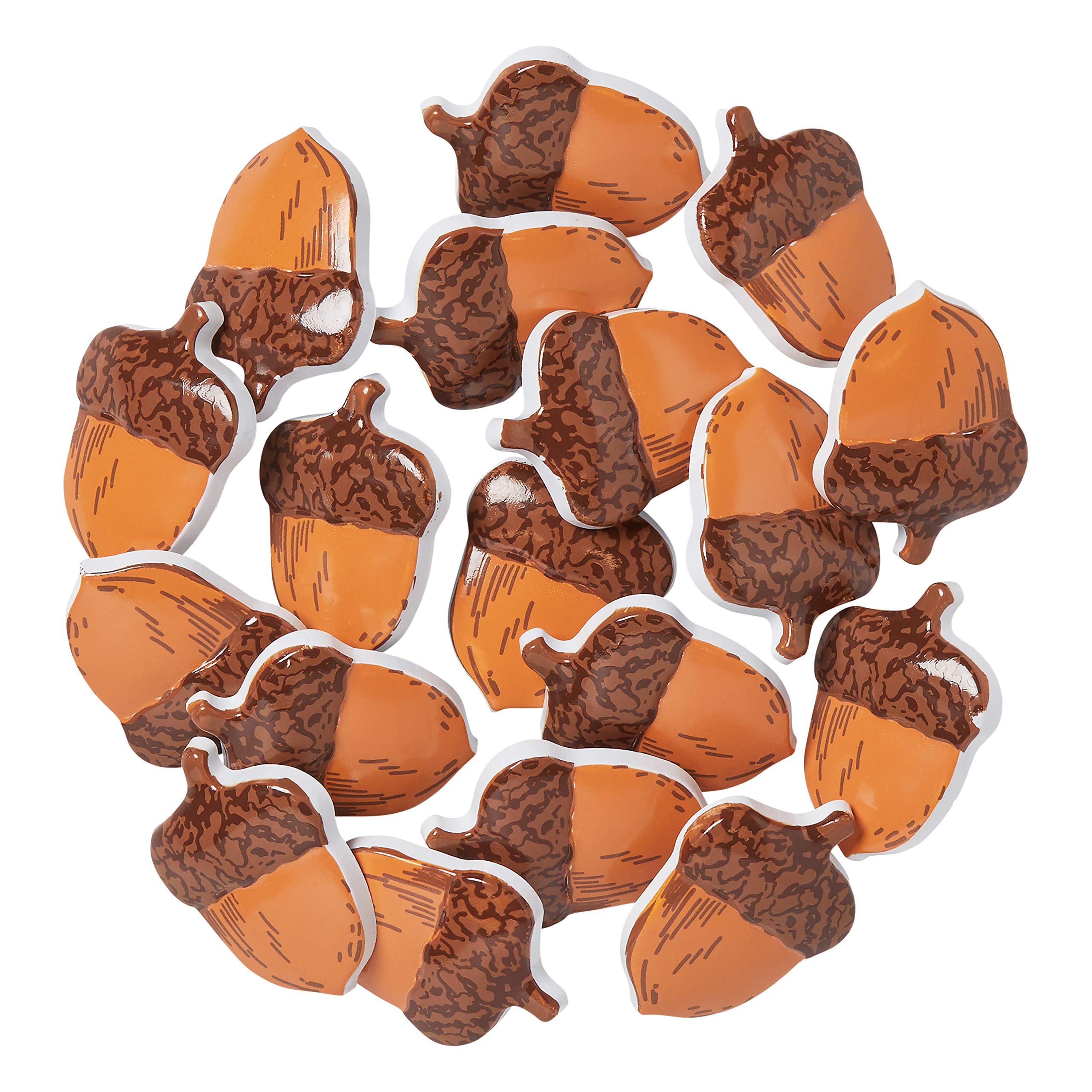 Blumenthal Lansing Company 55000FL47 Fall Acorn Buttons, Brown, 18 Piece