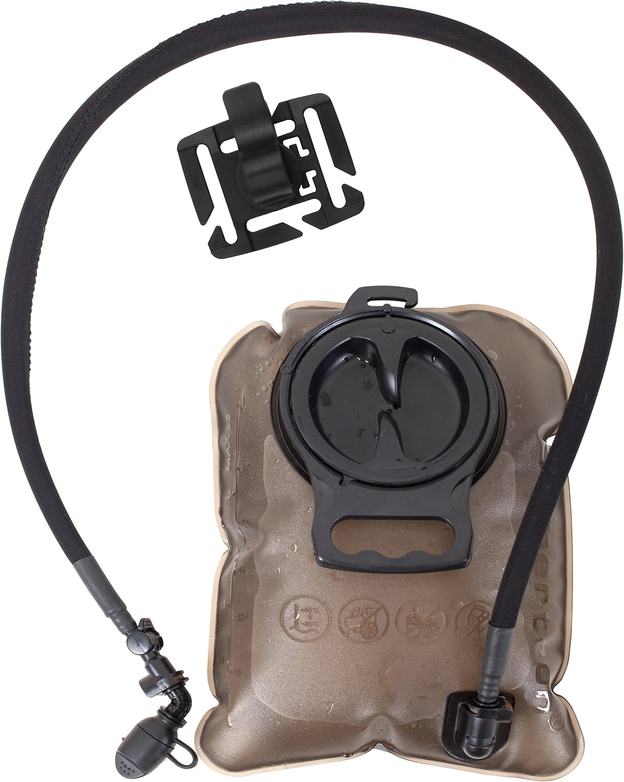 Seibertron Hydration Bladder 2 Liter Water Reservoir Water Bladder Hydration Pack Bladder FDA Approved Tasteless and BPA-Free TPU Material Large Opening Quick Release Tube and 2 Years Warranty