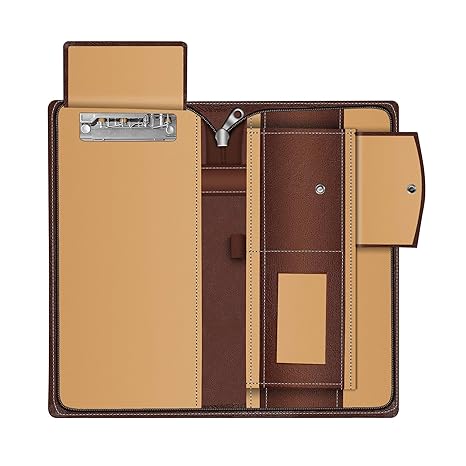 FEDUS Cheque Book Holder, Vegan Leather Expanding Handmade Multiple Cheque Book Holder for Cards, Women/Men Cheque Book Wallet, Traveling Wallets, Checkbook Holder, Documents Holder for Office & Home - Image 4