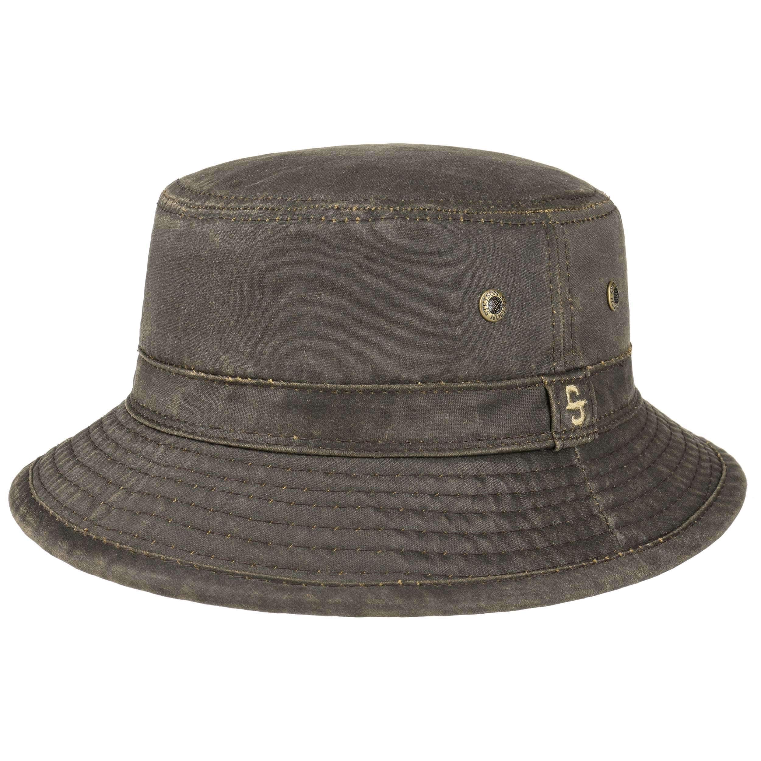 Stetson Drasco Cotton Hat - Bucket Shape - UV Protection - Men Brown
