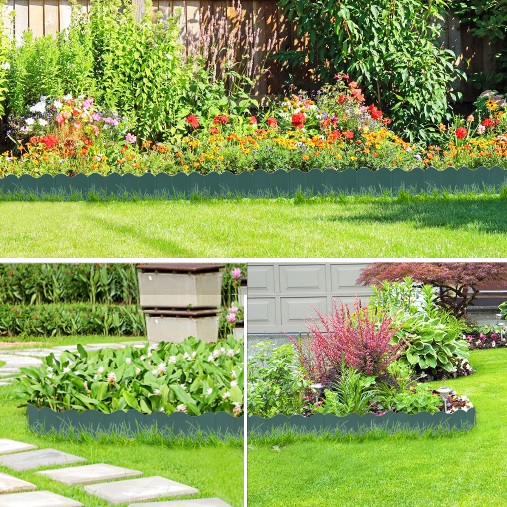 Buy EEOCWF Garden Edging Border, Garden Landscape Edging Borders, 20pcs