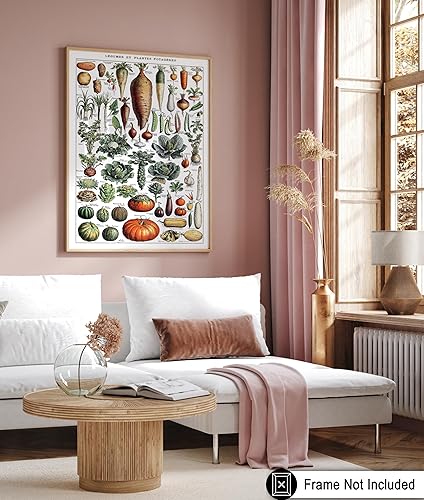 Miniatura 138 de Poster Master Póster vintage de orquídea, estampado de flores retro, arte de pared de plantas exóticas, arte botánico, regalo para hombres y