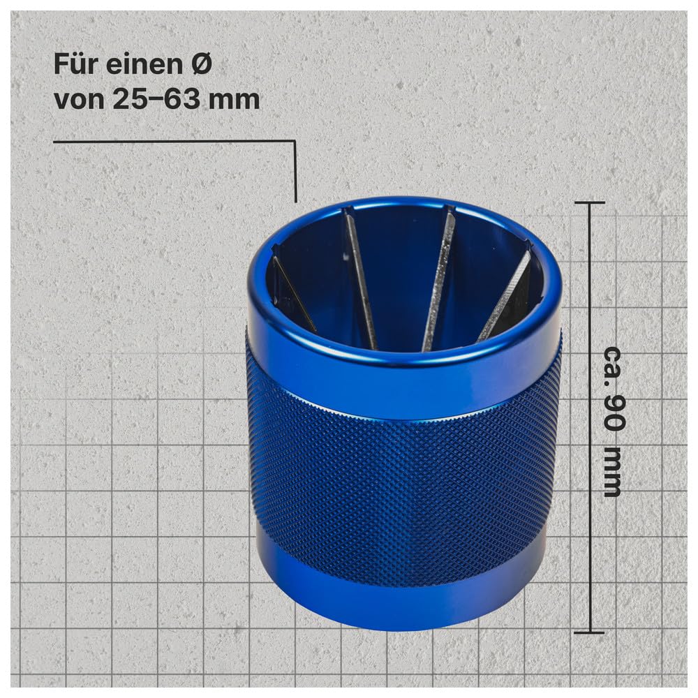 Dönges Profi Rohr Entgrater mit Alugehäuse für Kunststoffrohr 25-63 mm | Rohrentgrater, Handentgrater, Deburring Tool