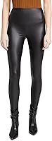 Yummie Women's Faux Leather Shaping Leggings with Side Zip - 360° Tummy Control & Booty Lift