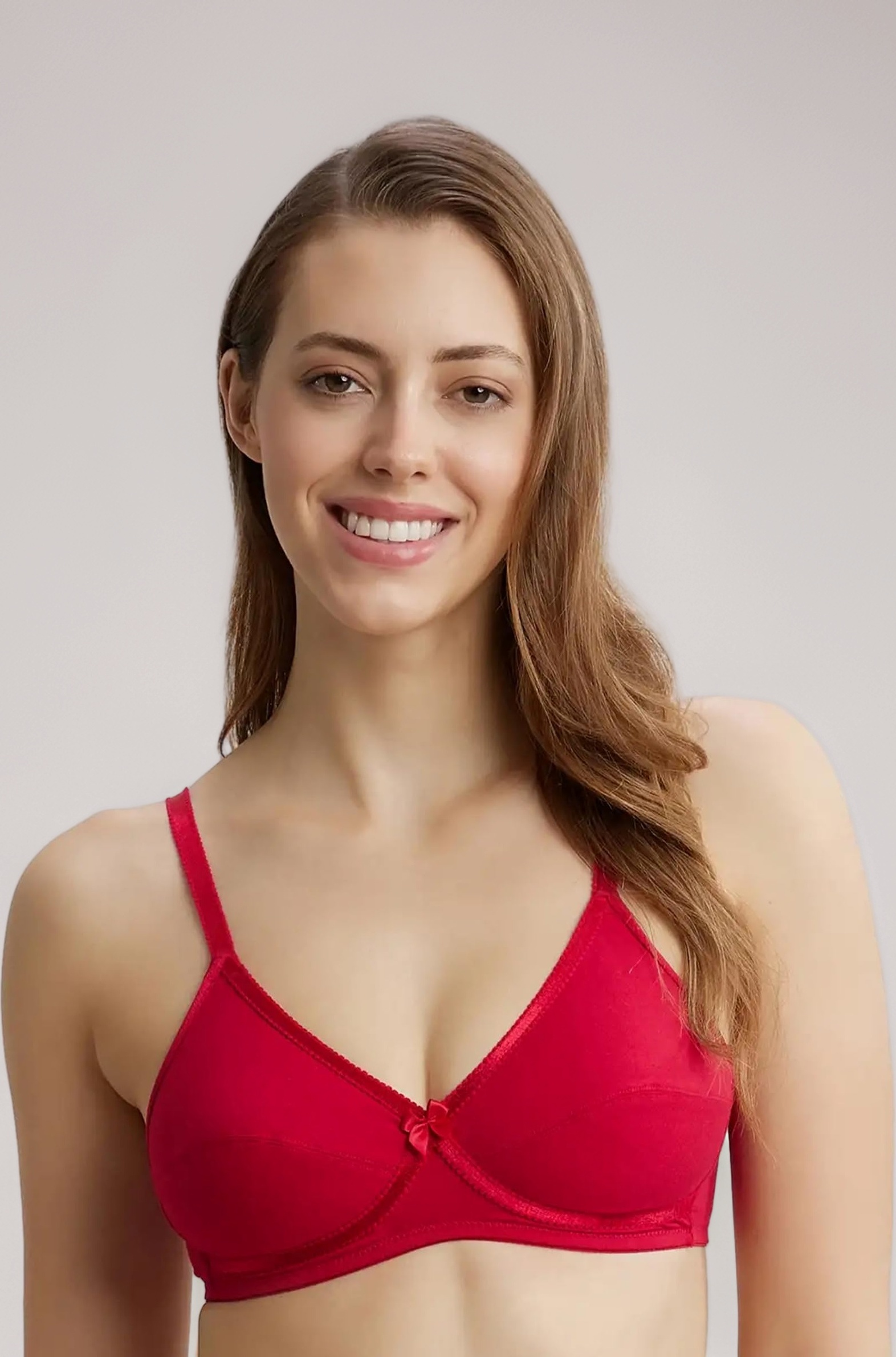 Jockey 1242 Women's Wirefree Non Padded Super Combed Cotton Elastane Stretch Medium Coverage Cross Over Everyday Bra with Adjustable Straps