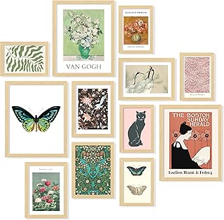 97 Decor Eclectic Wall Art FRAMED - Vintage Boho Wall Decor, Trendy Boho...