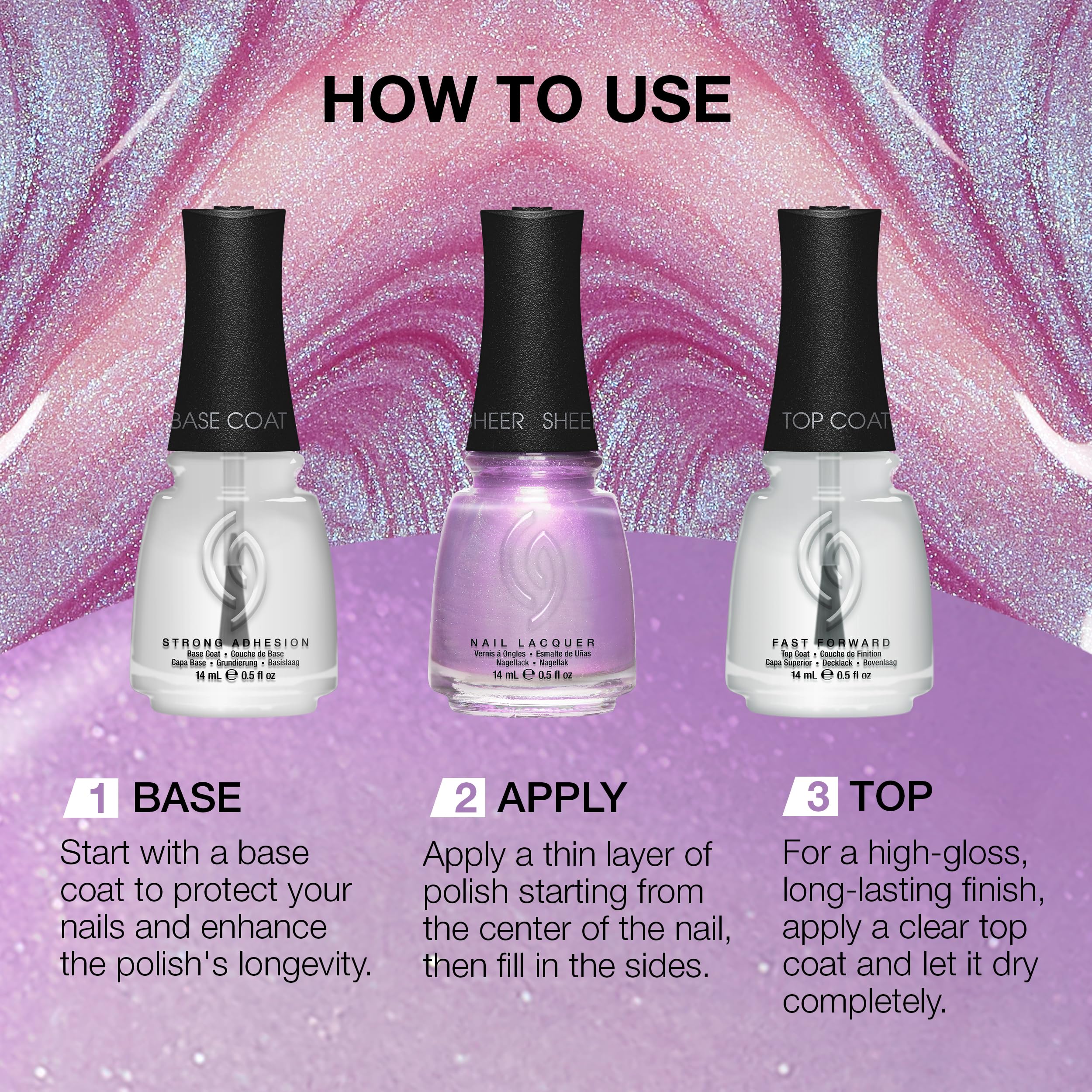 Amazon.com : China Glaze CG Nail Lacquer Lowkey Obsessed  Sheer, Lavender  Nail Polish, Quick Dry, Chip Resistant, Shimmer Finish for Salon Quality  DIY Manicure, 0.5 fl oz : Beauty & Personal Care