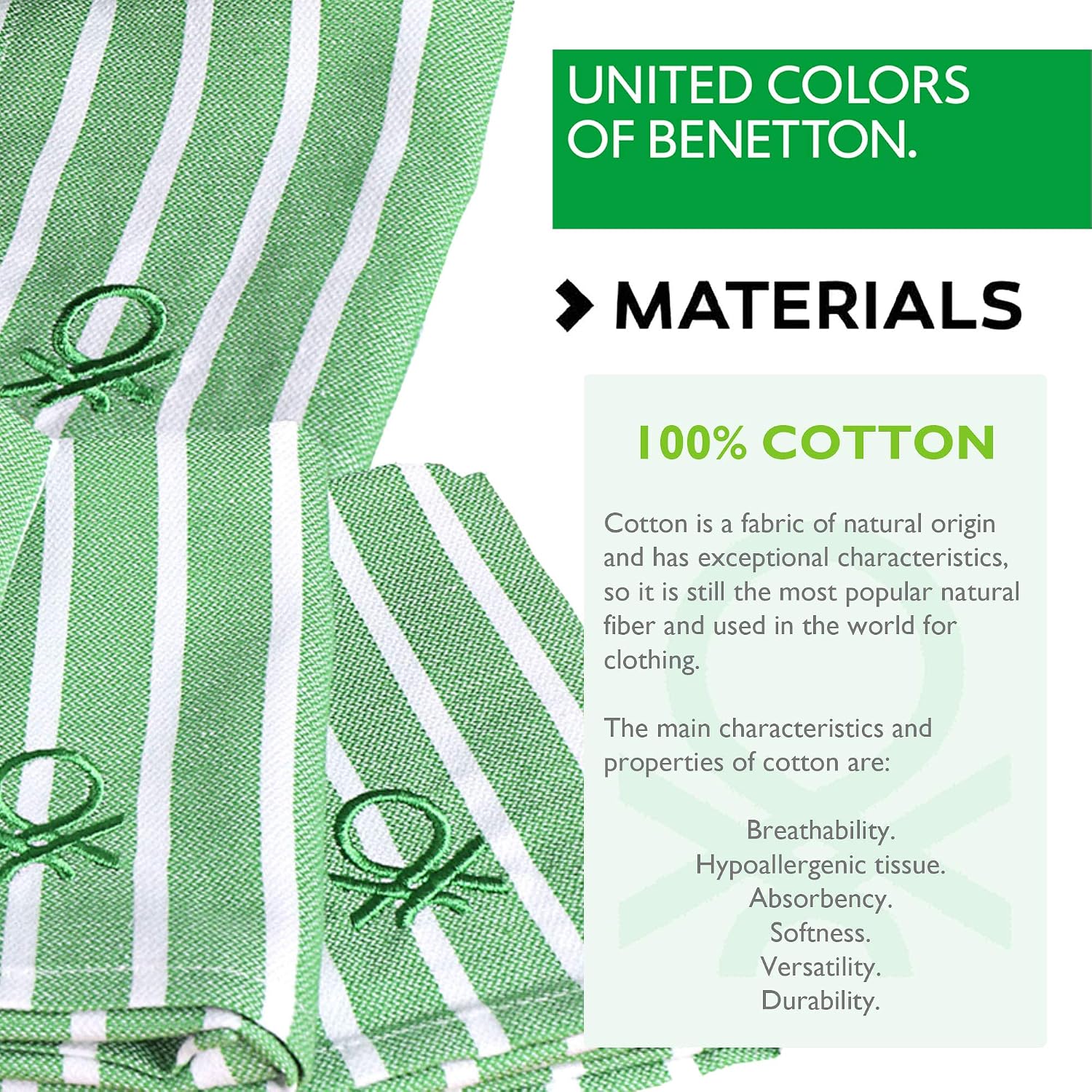 United Colours of Benetton Set of 4 Tea Towels 33 x 45 cm 170gsm 100% Cotton Green House Benetton 45 x 33 cm - Image 4