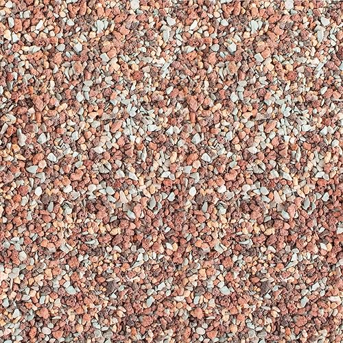 Miniatura 31 de Mezcla de rocas de lava de 18 libras para plantas en puerta, guijarros de grava para bonsái suculentos y rellenos de jarrones, jardinería de hadas