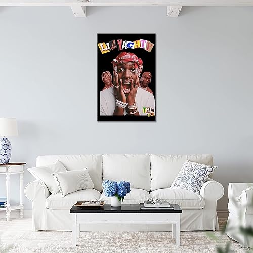 Miniatura 3 de Uozylo Lil Yachty - Póster de rapero para habitación, lienzo estético, para decoración de sala de estar, 12 x 18 pulgadas, sin marco
