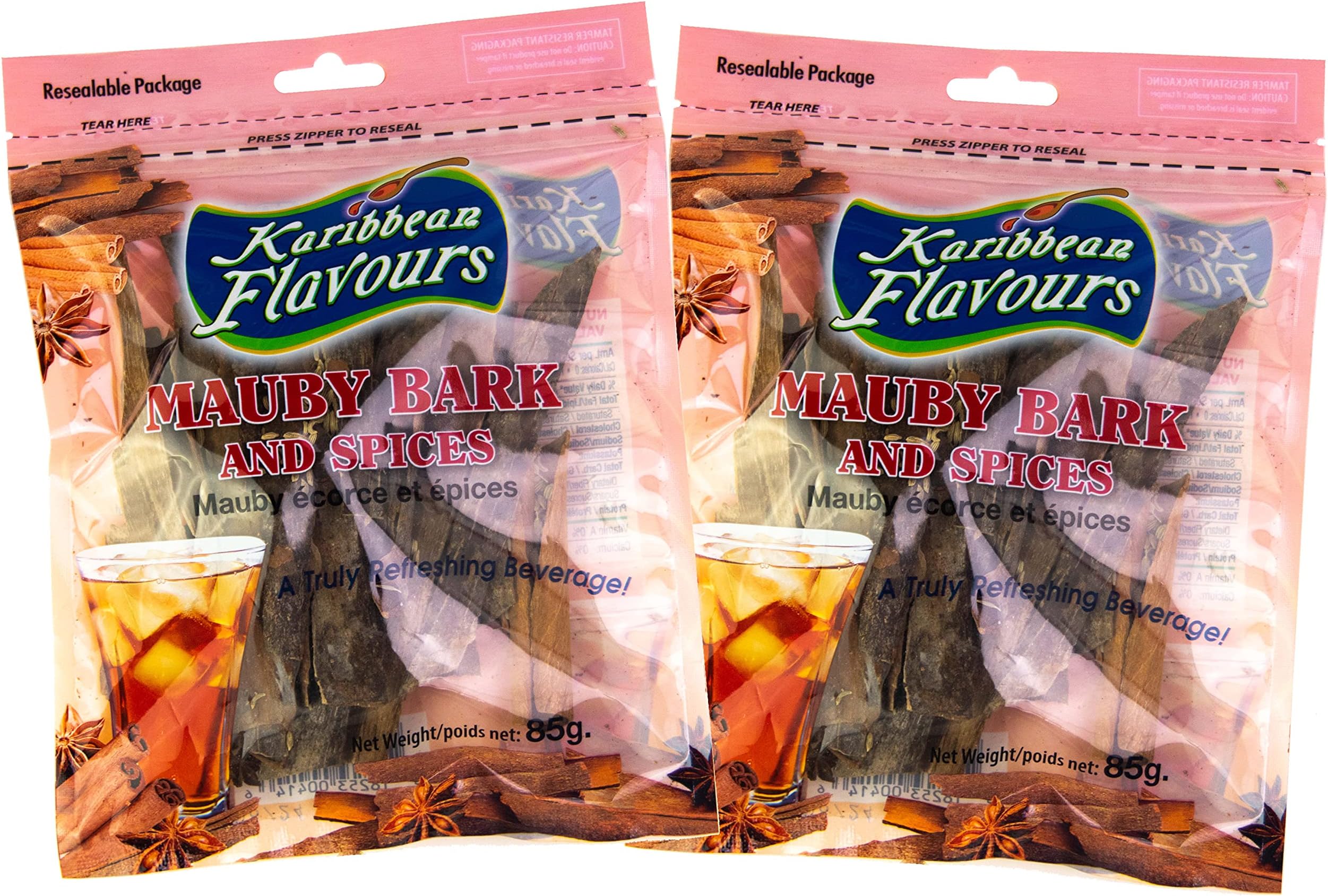 Mauby Bark and Spices | Mavi | Maby | Bitter Bark | Makes Cool Refreshing Beverage (3 Oz (Pack of 2))