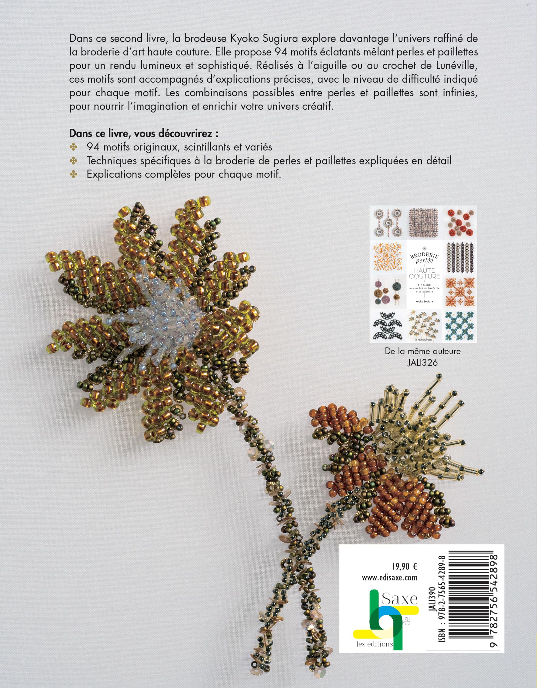 Broderie d'art en perles et paillettes
