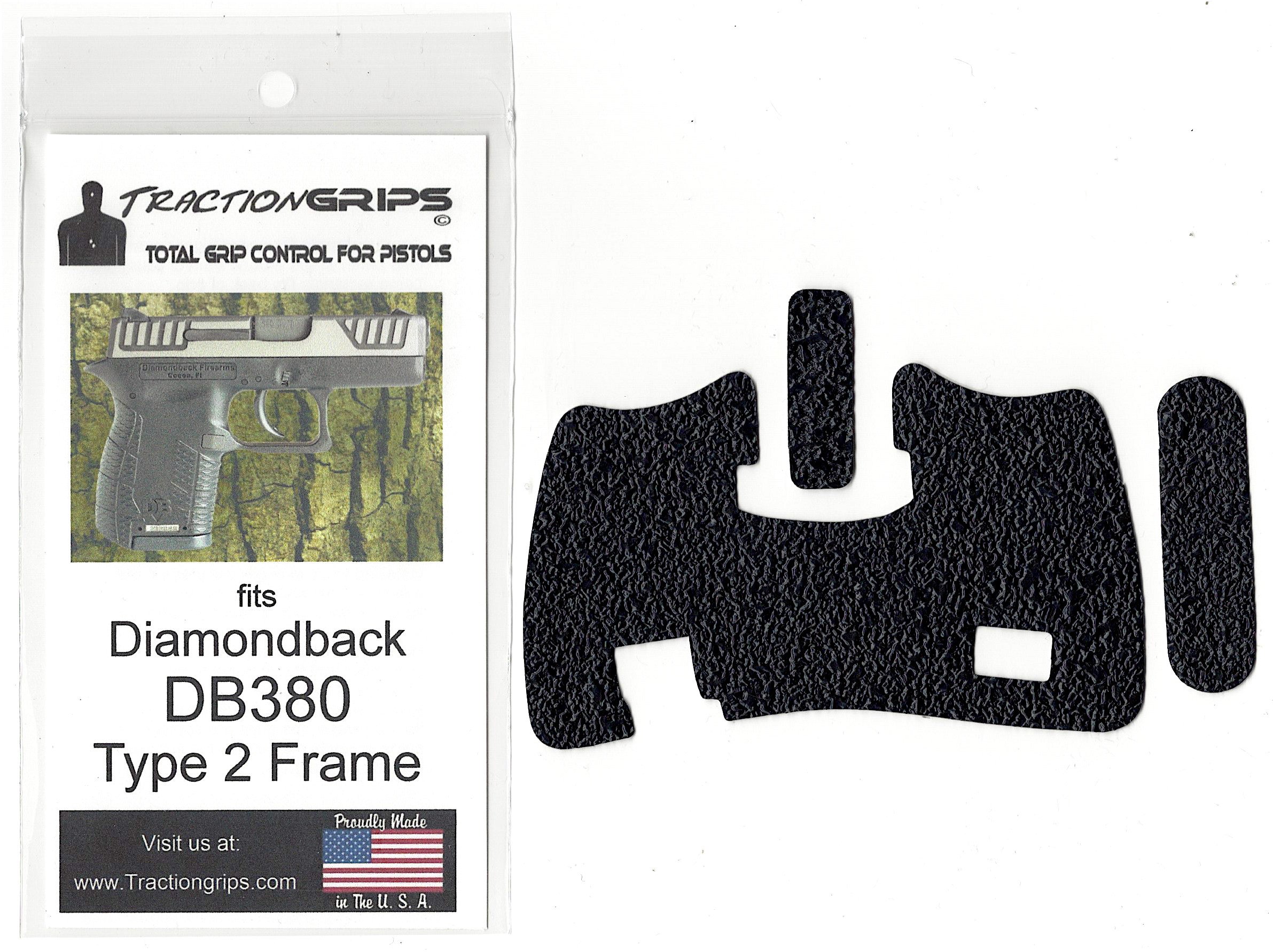Tractiongrips Rubber Grip Tape Overlay for Diamondback DB380 Type 2 Frame