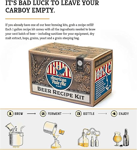 Vista 46 de Kit de recetas para elaborar cerveza (ingredientes) – fabrica tu propia cerveza con Home Brewing - 1 galón, Hefeweizen