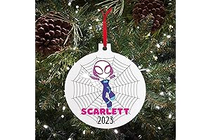 Personalized Ghost Spider Christmas Ornament for Kids 2023 - Dog/ Unisex Christmas Gift