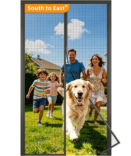 38"x82" Magnetic Screen Door, Hands-Free Auto-Closure Door Mesh, Heavy Duty