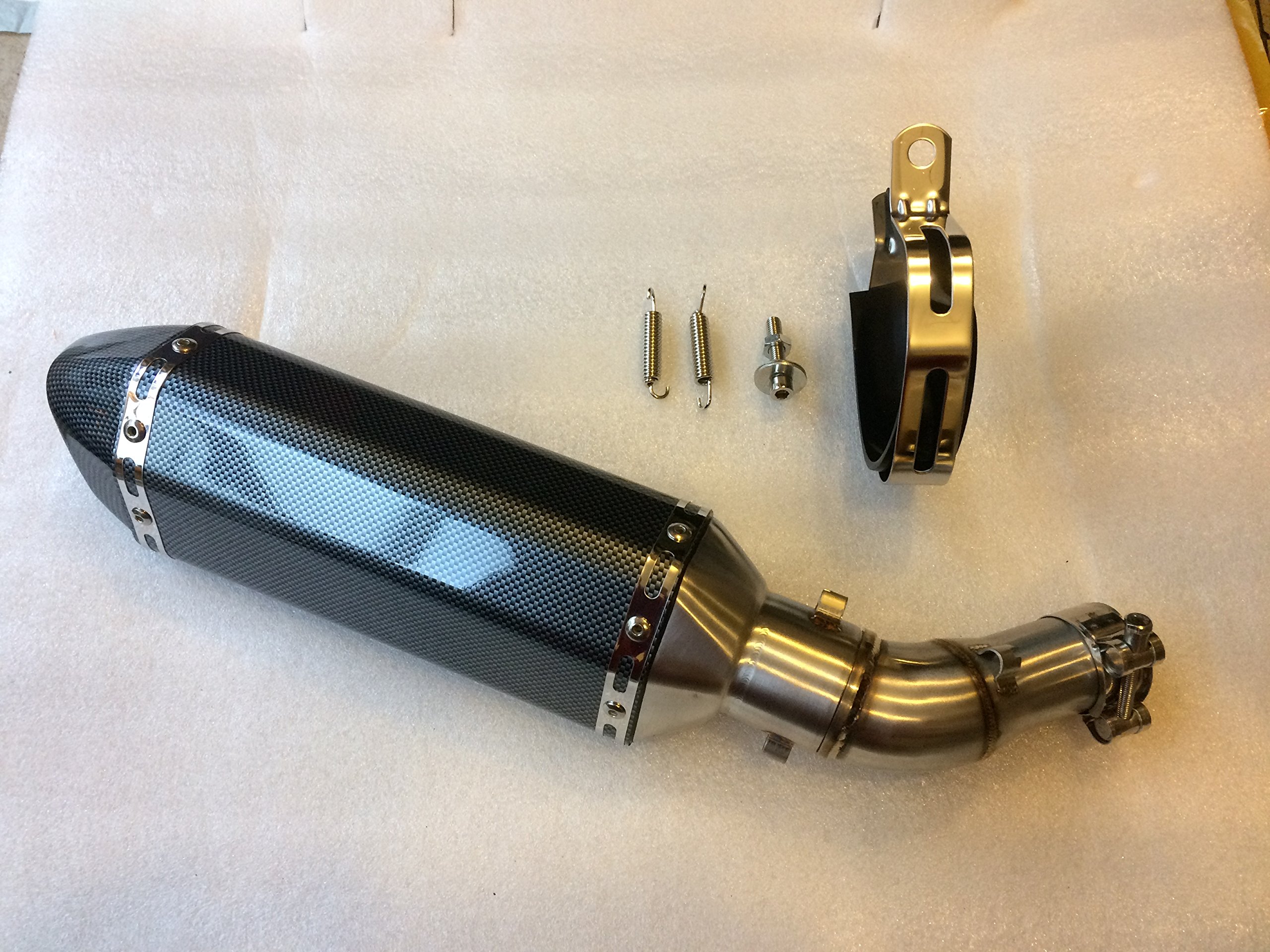 Amazon | NINJA250SL/スリップオンマフラー/カーボンフェイクプリント  