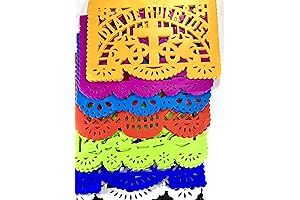 Fiesta Brands Colorful Medium Size Tissue Paper Mexican Papel Picado Frontales Pack