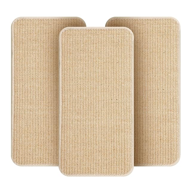 Juego de 3 Piezas Rascador para Gatos Sofa,Antideslizante Alfombra rascador…