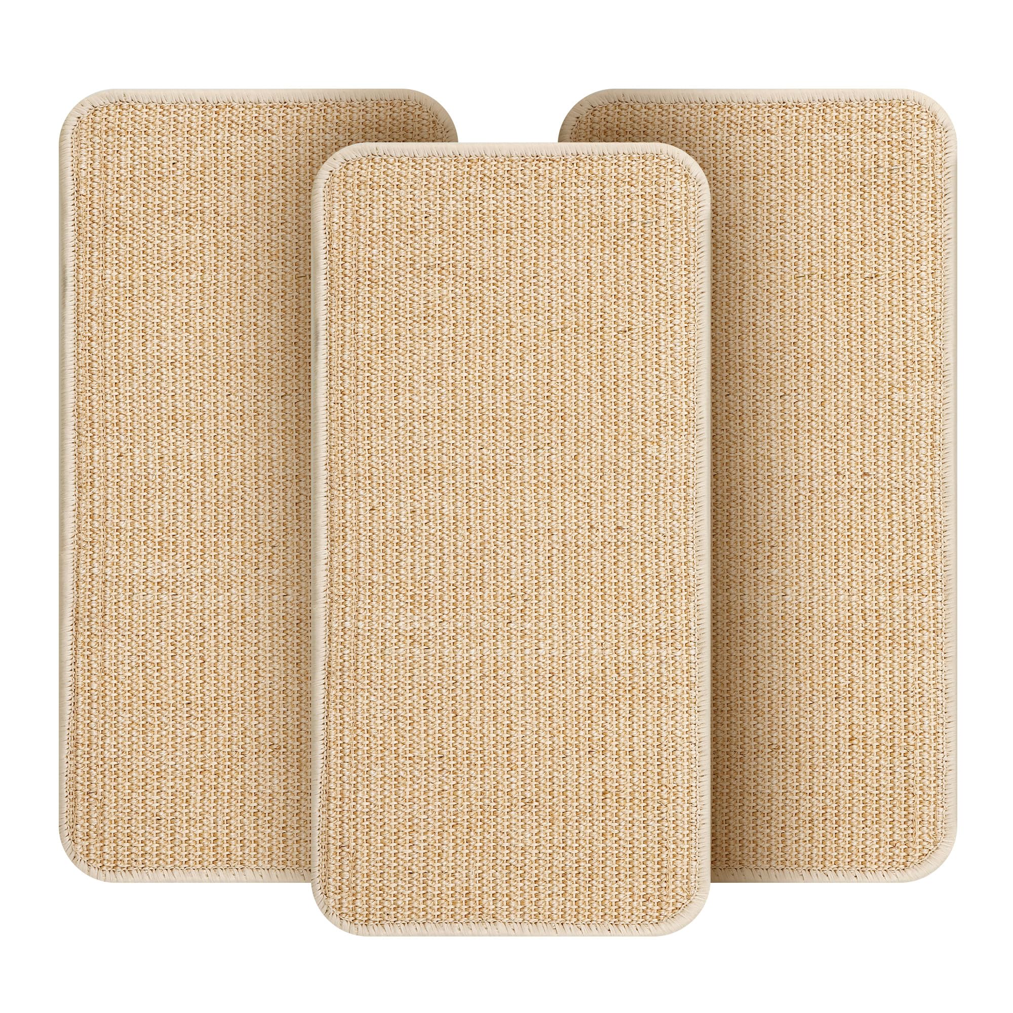 3-Piece Cat Scratching Mat Set, Robust and Durable, Cat Sisal Scratching Boards, 50 x 25 cm, Cat Scratching Board