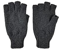 Vista 8 de BRUCERIVER Guantes de lana de punto con forro Thinsulate para hombre Beige