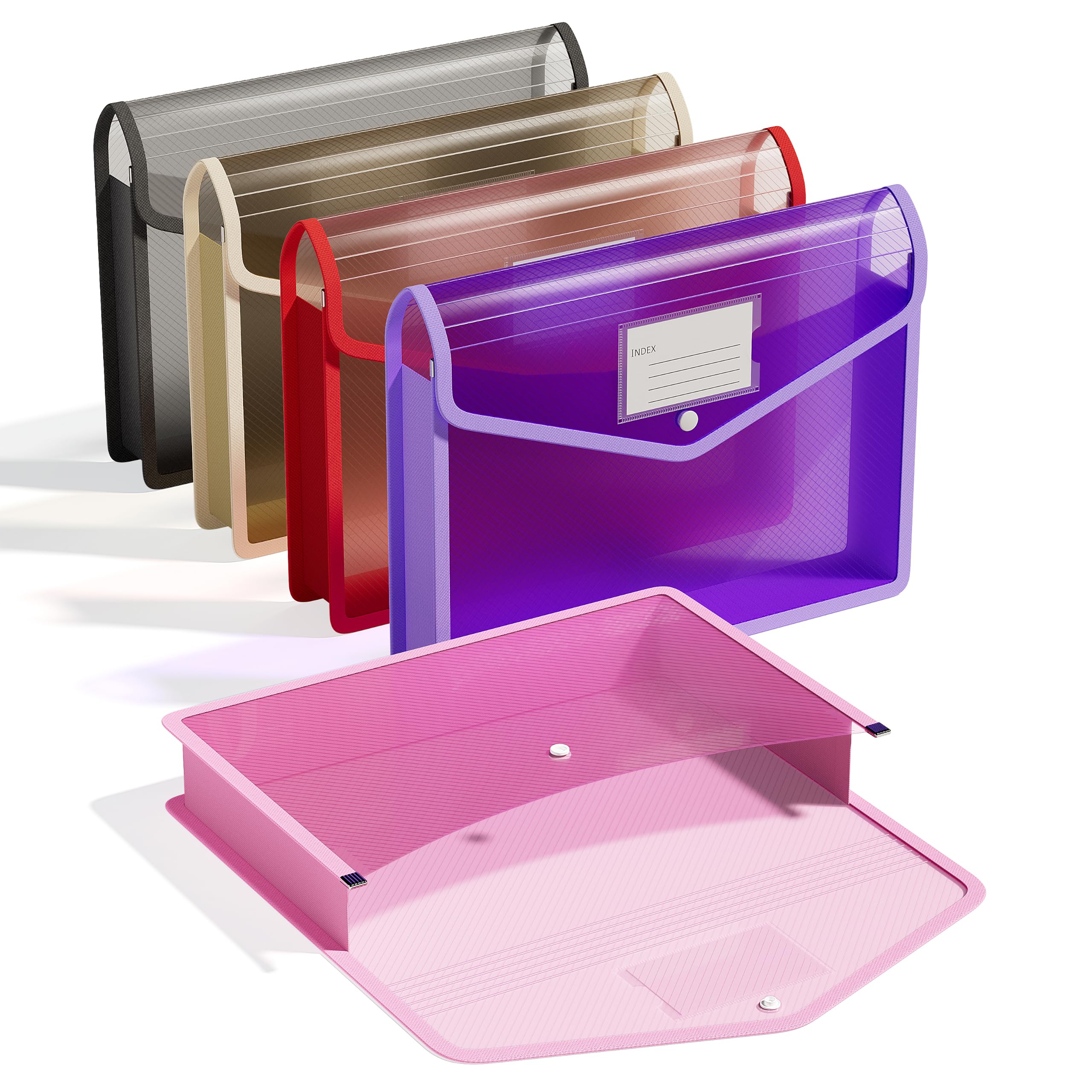 Amazon.com: ThinkTex Plastic Expanding File Folder, Transparent