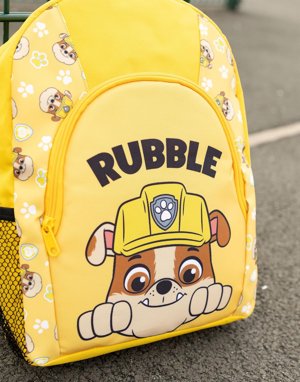 Paw Patrol Rubble Yellow Backpack Zip