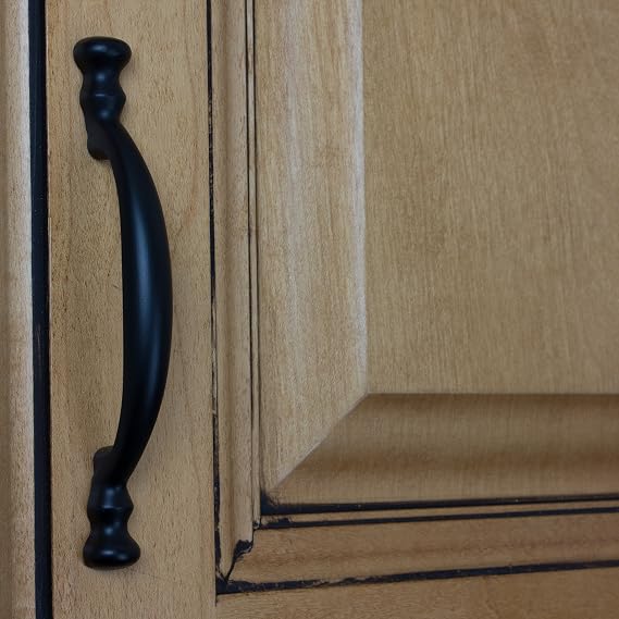 GlideRite Hardware 83847-MB-10 3 inch Cc Arch Matte Black Cabinet Pulls 10 Pack