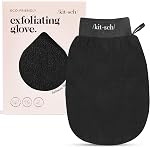 Kitsch Deep Exfoliating Glove, Eco Friendly Exfoliating Body Scrubber, Dead Skin Remover & Body Scrubber Exfoliator, Body Scrub Mitt for Skin Cell Renewal, Body Exfoliating Gloves for Shower, Leopard