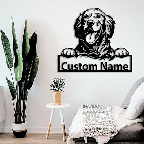 Vista 26 de Figura de pastor alemán personalizada, letrero de metal, decoración de habitación de perro, divertido arte de pared de perro, regalos de pastor