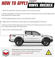 Vista 3 de F150 FX4 Off Road Calcomanías F Pegatinas laterales para caja de camión (juego de 2)