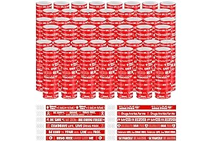 Fuyoooo 600-Piece Tamper-Proof Red Ribbon Bracelets