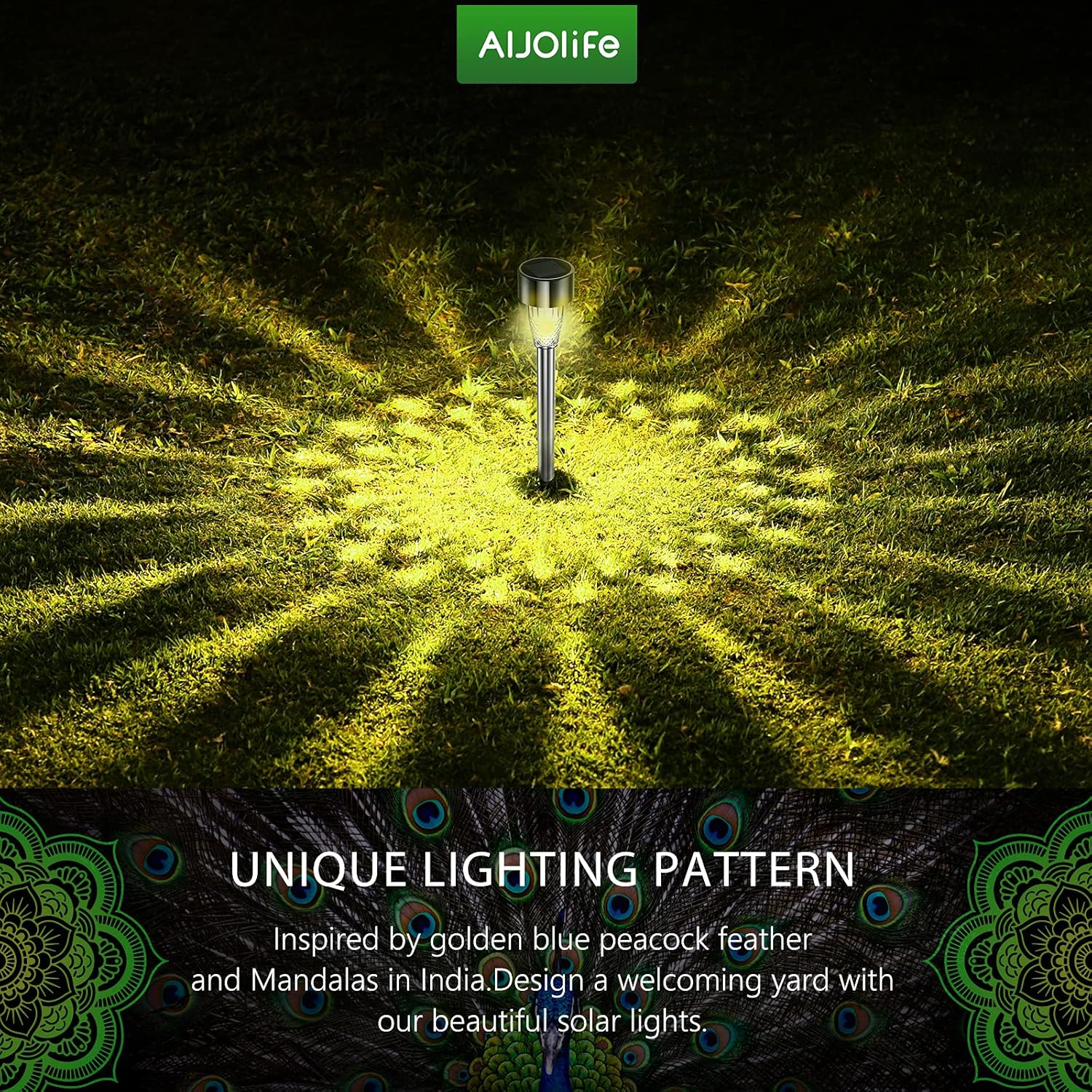 12Pack Solar Lights Outdoor Decorative, 8H Waterproof Auto Solar Garden Lights, Anti-Deform Stainless Steel Pathway Light Solar Powered, Super Bright LED Landscape Lighting for Yard, Walkway