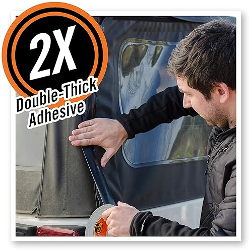 Miniatura 4 de Gorilla Cinta adhesiva negra, 1.88 pulgadas x 12 yardas, negro, (6 unidad) - 1 paquete