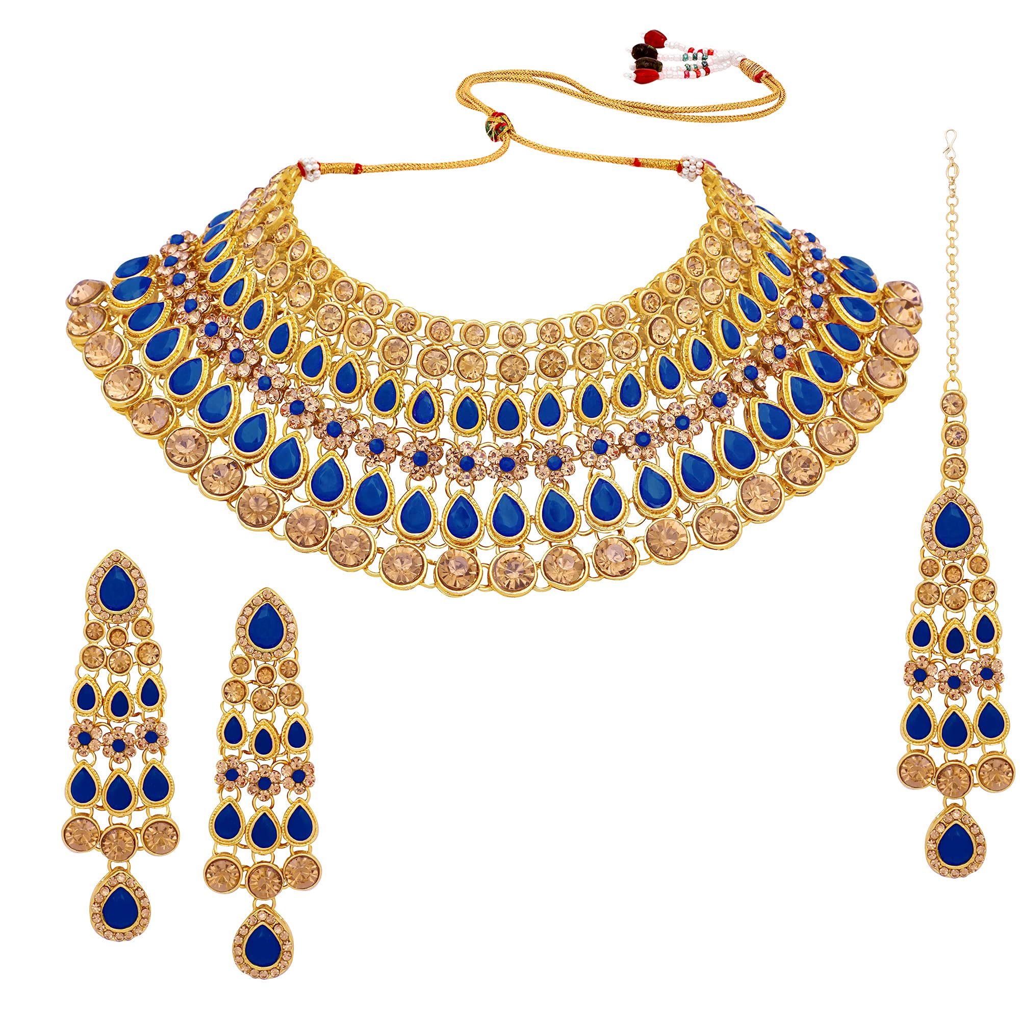 See full amazon price history chart for Stefan Traditional Kundan Work Necklace Set with Mang Tikka For Women (Blue, CJ100327BLU) Stefan Traditional Kundan Work Necklace Set with Mang Tikka For Women (Blue, CJ100327BLU) (B09GLQXNNP) Amazon Price History, Amazon Price Tracker