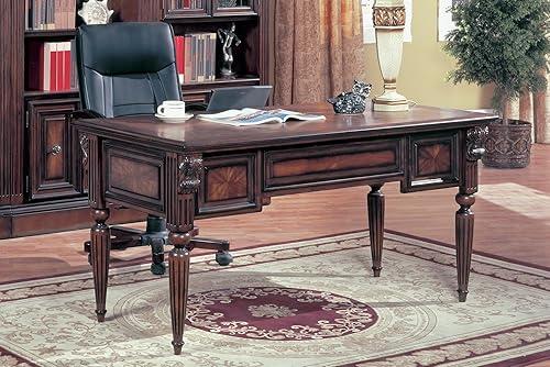 Parker House Huntington - Escritorio de madera tradicional en color marrón
