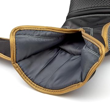 Reebok Unisex's Boxing Gloves-16oz-Gold/Black, Gold/Black, 16 oz