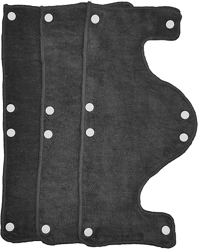 Banda para el sudor para casco grande, reutilizable, lavable, forro de algodón de rizo a presión, 3 unidades por paquete