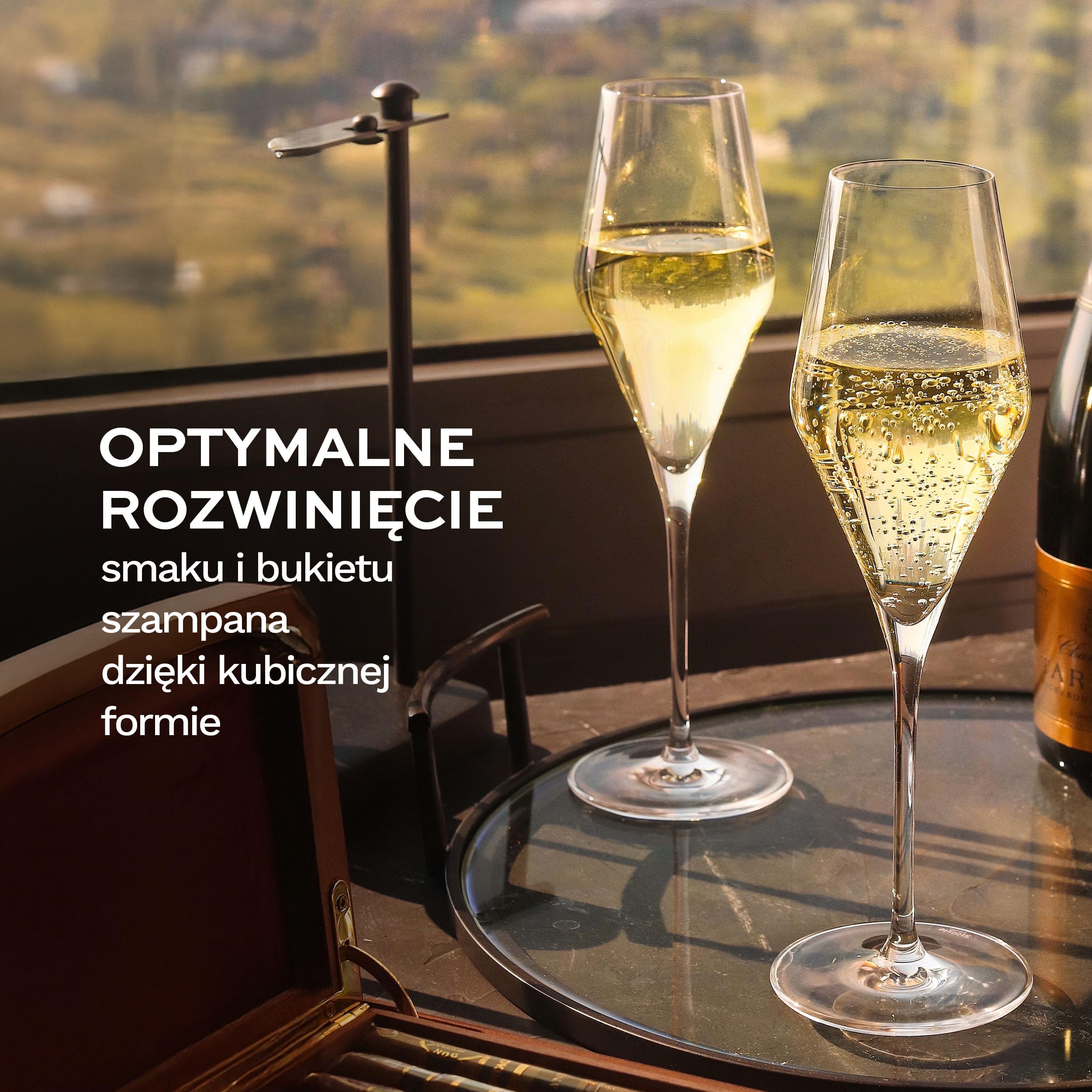 Stölzle Lausitz Kieliszki do Szampana Quatrophil Zestaw 6 sztuk, 290 ml – Eleganckie kieliszki idealne do szampana i prosecco – – Nadające się do mycia w zmywarce i odporne na uszkodzenia