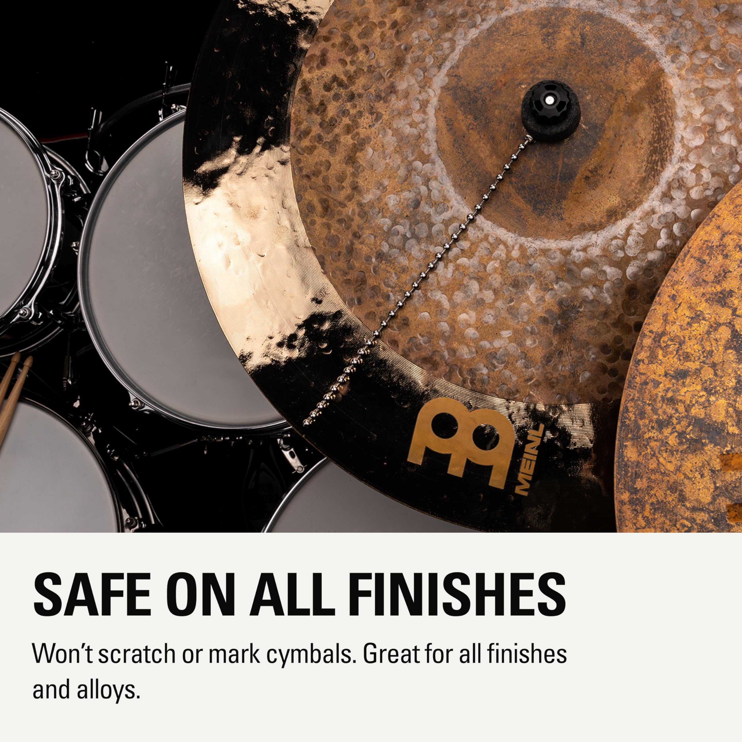 Amazon.com: Meinl Cymbals Bacon Cymbal Sizzler — No-Drill Rivet