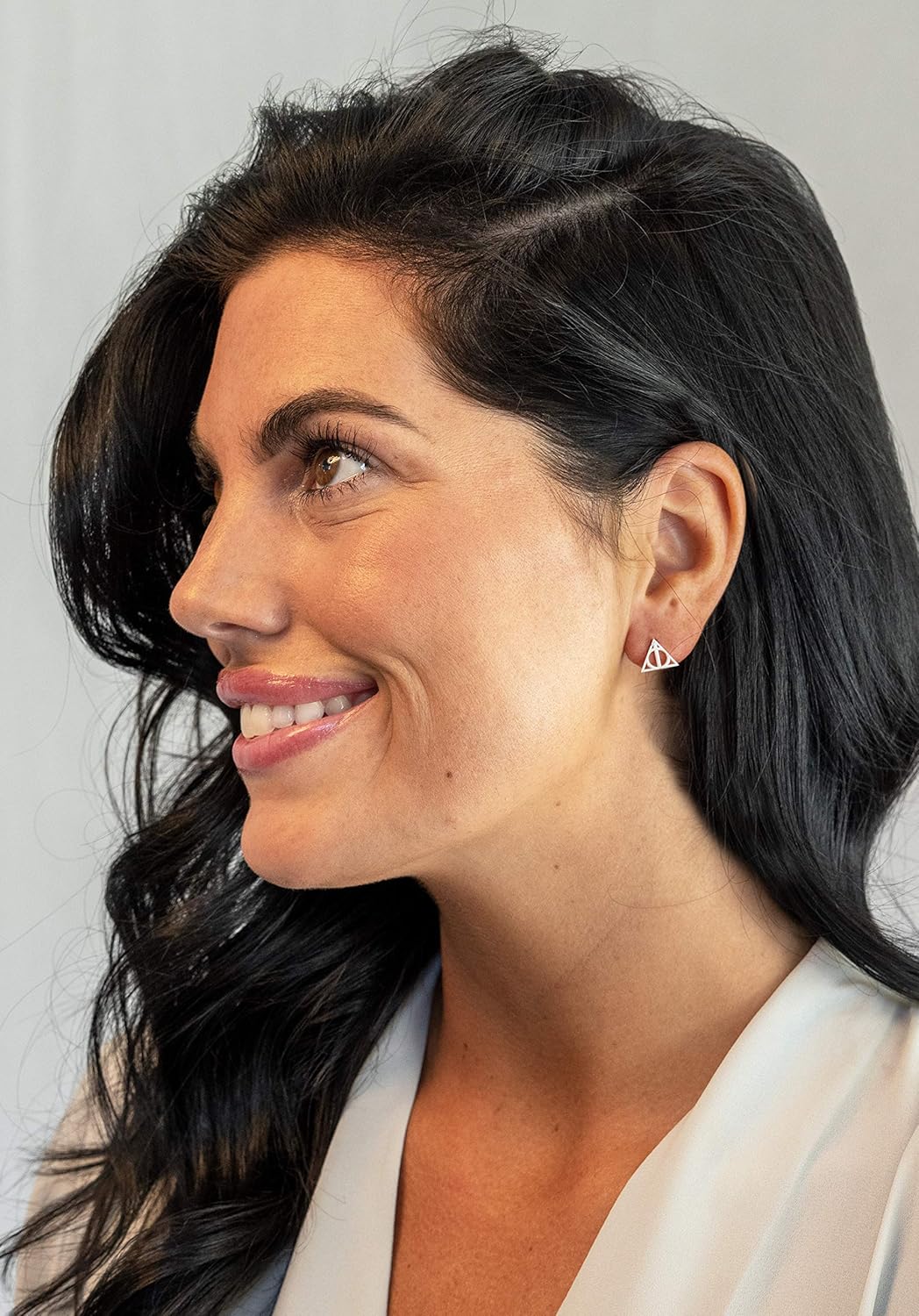 Altitude Boutique Geometric Triangle Stud Pyramid Earrings For Women |18kt Gold Plated Earrings, Hypoallergenic Statement Punk Style Earrings (Gold, Silver, Rose Gold) - Image 2