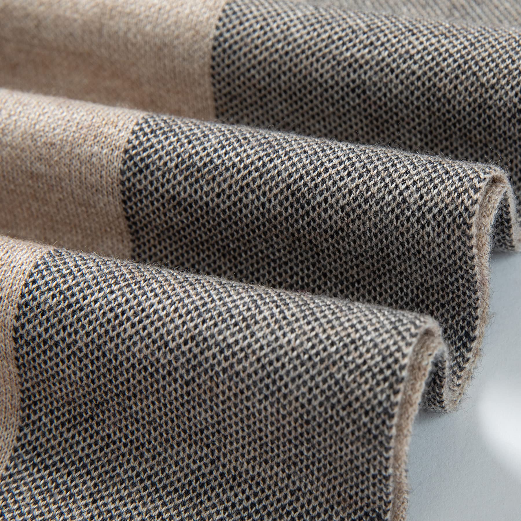 Merino Wollschal für Herren, Warme, Leichte Tartan-Plaid-Winter-lange Schals mit Geschenkbox
