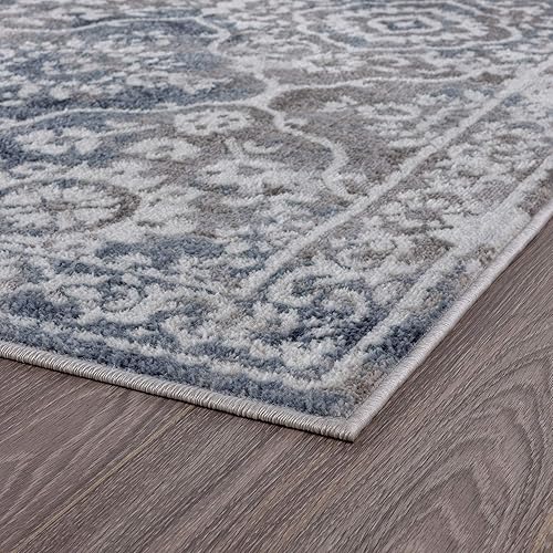 Miniatura 7 de Jersey Blue - Alfombra grande de 9 x 12 pies, 9 x 12, alfombra de área para sala de estar, comedor, alfombra de dormitorio, alfombra de cocina,