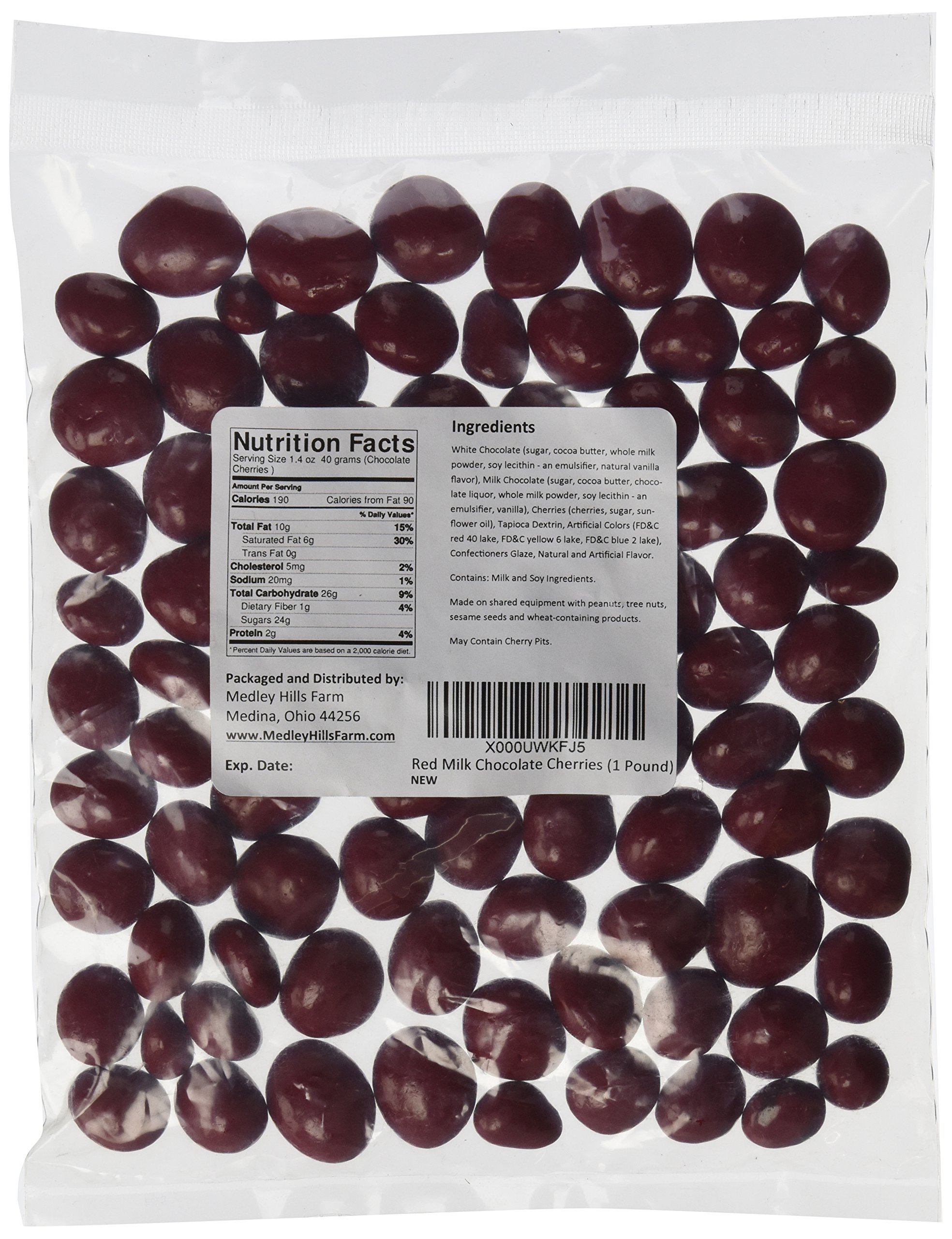 Red Milk Chocolate Cherries (1 Pound)